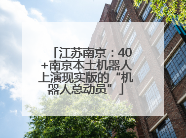 江苏南京：40+南京本土机器人上演现实版的“机器人总动员”