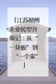 江苏邳州木业转型升级记：从“一块板”到“一个家”