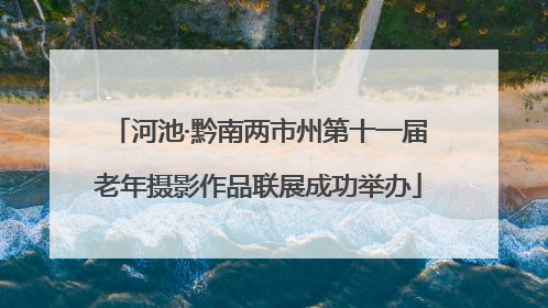 河池·黔南两市州第十一届老年摄影作品联展成功举办
