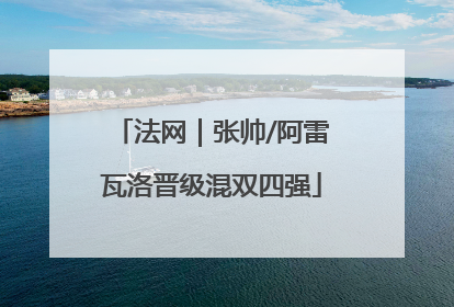 法网｜张帅/阿雷瓦洛晋级混双四强