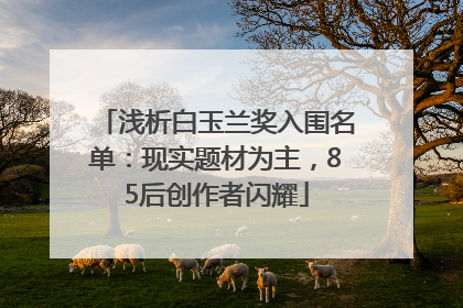 浅析白玉兰奖入围名单：现实题材为主，85后创作者闪耀