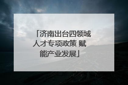 济南出台四领域人才专项政策 赋能产业发展