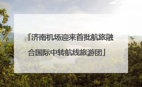 济南机场迎来首批航旅融合国际中转航线旅游团