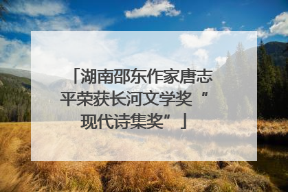 湖南邵东作家唐志平荣获长河文学奖“现代诗集奖”