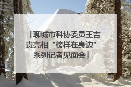 聊城市科协委员王吉贵亮相“榜样在身边”系列记者见面会