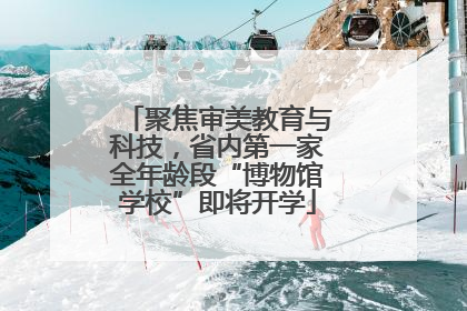 聚焦审美教育与科技，省内第一家全年龄段“博物馆学校”即将开学