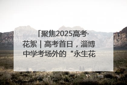 聚焦2025高考·花絮｜高考首日，淄博中学考场外的“永生花”传递温暖与祝福