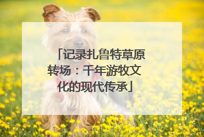 记录扎鲁特草原转场：千年游牧文化的现代传承