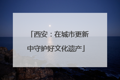西安：在城市更新中守护好文化遗产