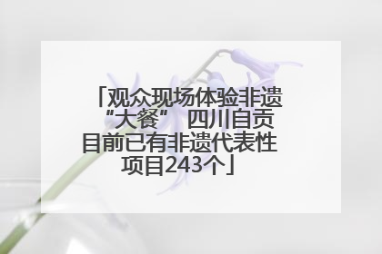 观众现场体验非遗“大餐” 四川自贡目前已有非遗代表性项目243个
