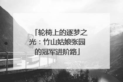 轮椅上的逐梦之光：竹山姑娘张园的冠军进阶路