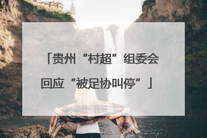 贵州“村超”组委会回应“被足协叫停”
