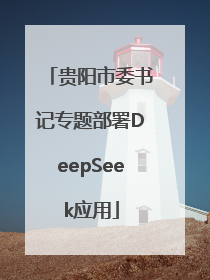贵阳市委书记专题部署DeepSeek应用