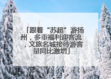 跟着“苏超”游扬州，多重福利迎客流，文旅名城接待游客量同比激增