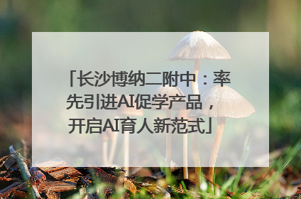 长沙博纳二附中：率先引进AI促学产品，开启AI育人新范式
