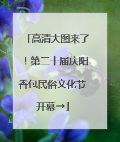 高清大图来了！第二十届庆阳香包民俗文化节开幕→
