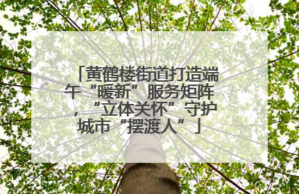 黄鹤楼街道打造端午“暖新”服务矩阵，“立体关怀”守护城市“摆渡人”