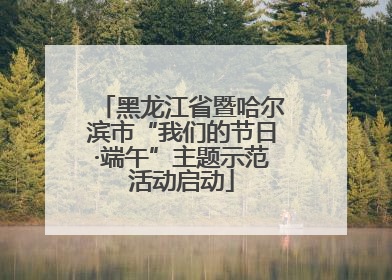 黑龙江省暨哈尔滨市“我们的节日·端午”主题示范活动启动