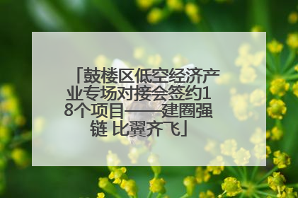 鼓楼区低空经济产业专场对接会签约18个项目——建圈强链 比翼齐飞