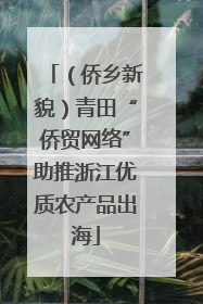 （侨乡新貌）青田“侨贸网络”助推浙江优质农产品出海