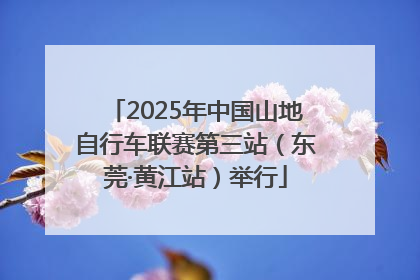 2025年中国山地自行车联赛第三站（东莞·黄江站）举行