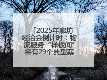 2025年廊坊经洽会倒计时：物流服务“样板间”将有29个典型案例呈现
