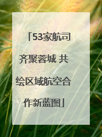 53家航司齐聚蓉城 共绘区域航空合作新蓝图