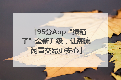 95分App“绿箱子”全新升级，让潮流闲置交易更安心
